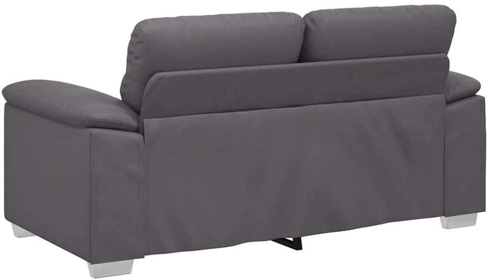 Dvivietė sofa, pilka, 160x81x84 cm, dirbtinė oda