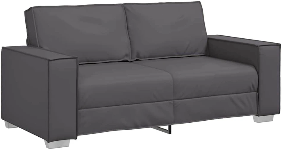 Dvivietė sofa Pilka 180 cm Dirbtinė oda