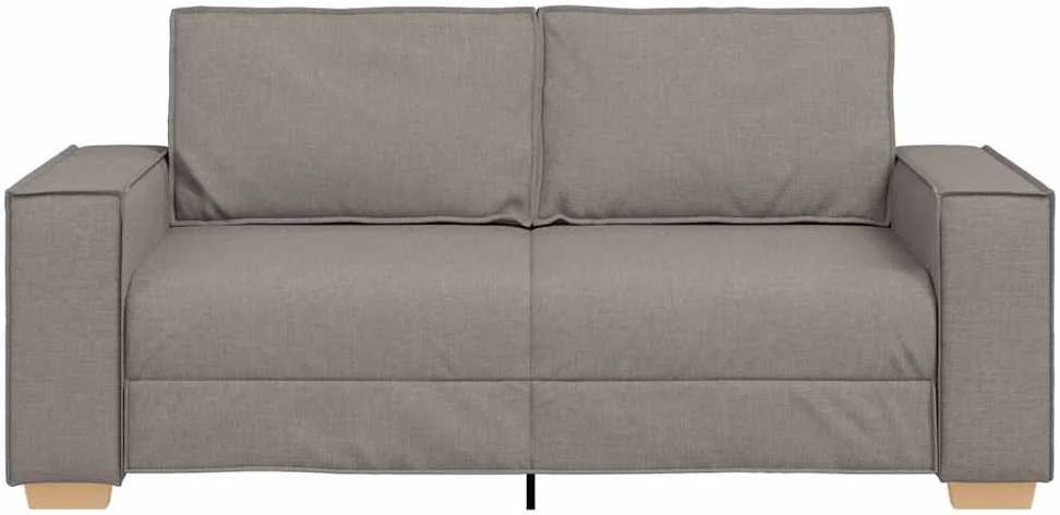 Dvivietė sofa, pilkai ruda, 180x78x84 cm, audinys