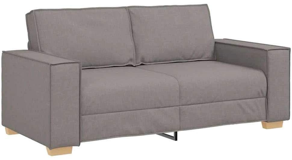 Dvivietė sofa, pilkai ruda, 180x78x84 cm, audinys