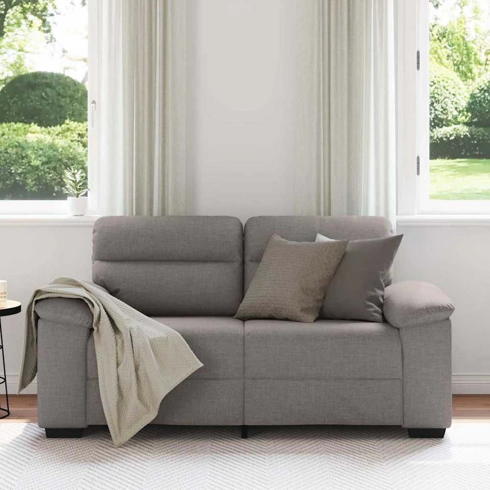 Dvivietė sofa, pilkai ruda, 160x81x84 cm, audinys