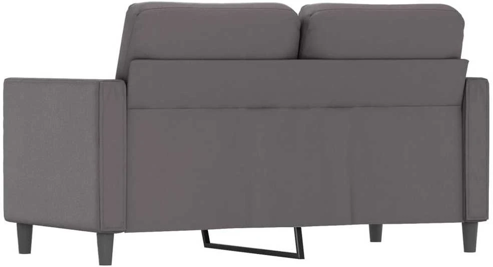 Dvivietė sofa, pilkos spalvos, 120cm, dirbtinė oda
