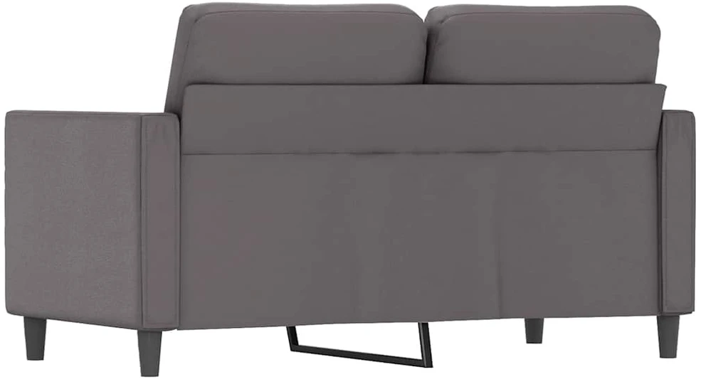 Dvivietė sofa, pilkos spalvos, 120cm, dirbtinė oda