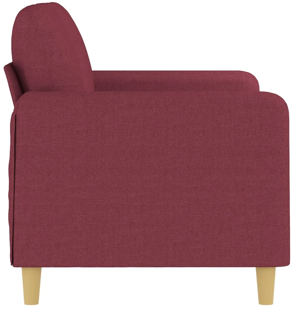 Dvivietė sofa, raudonojo vyno spalvos, 120cm, audinys