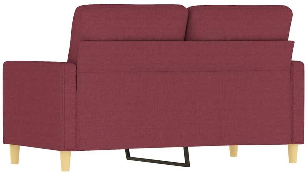 Dvivietė sofa, raudonojo vyno spalvos, 120cm, audinys
