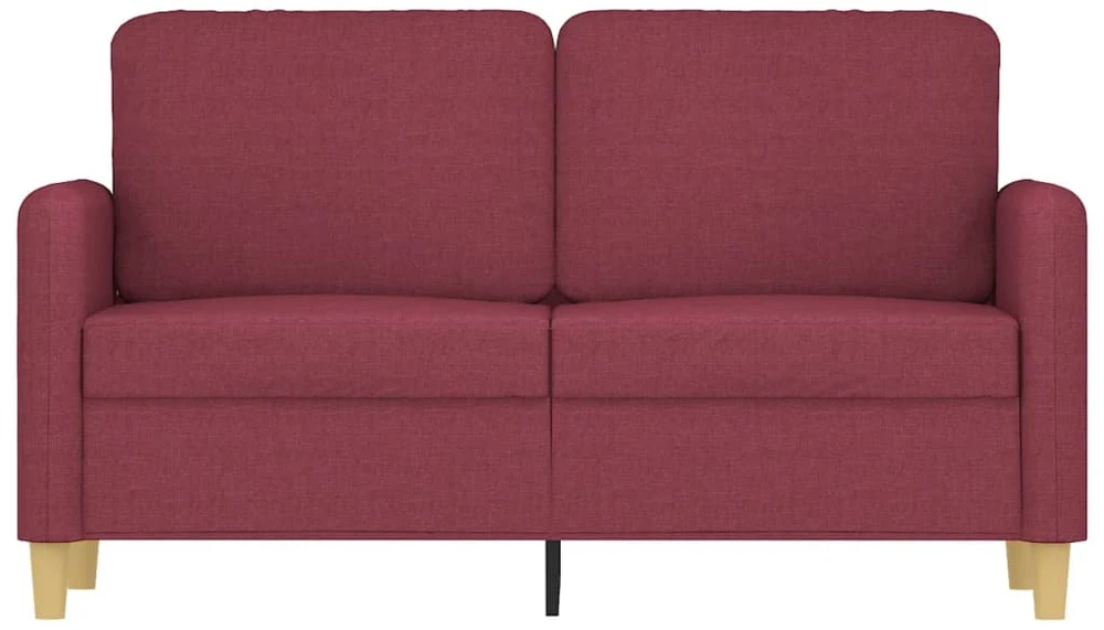 Dvivietė sofa, raudonojo vyno spalvos, 120cm, audinys