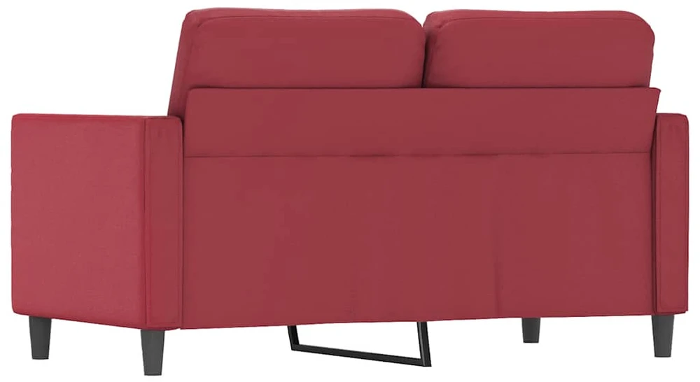 Dvivietė sofa, raudonojo vyno spalvos, 120cm, dirbtinė oda