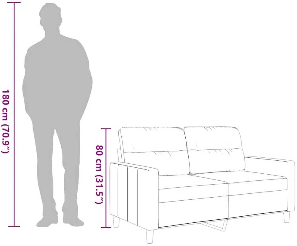 Dvivietė sofa, raudonojo vyno spalvos, 120cm, audinys