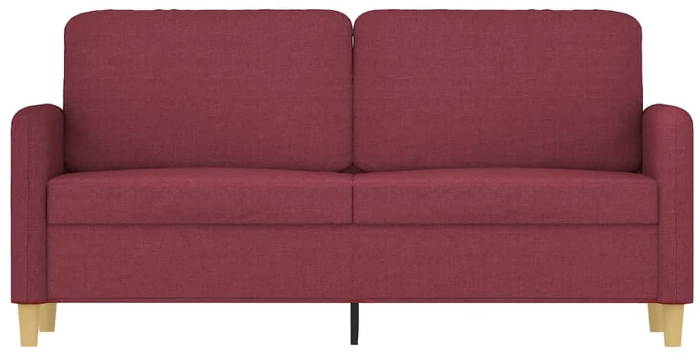 Dvivietė sofa, raudonojo vyno spalvos, 140cm, audinys