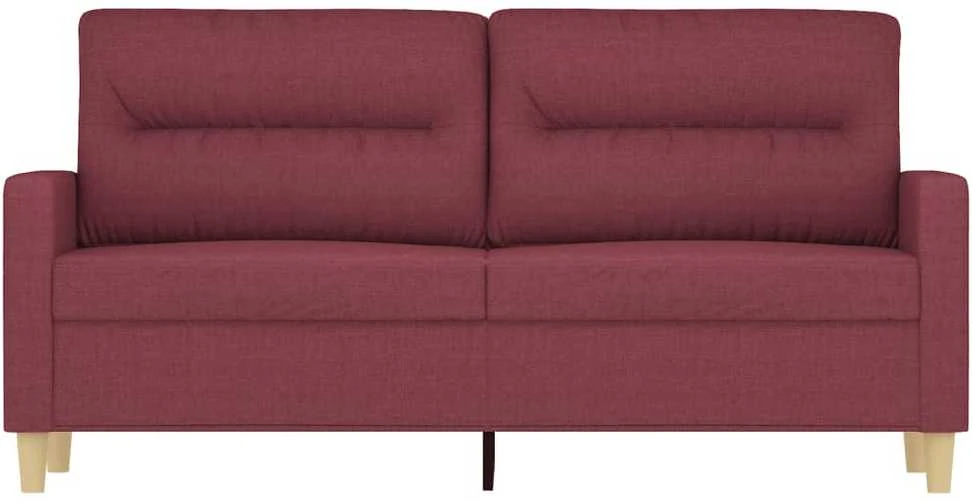 Dvivietė sofa, raudonojo vyno spalvos, 140cm, audinys