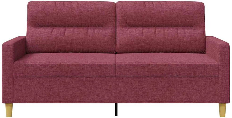 Dvivietė sofa, raudonojo vyno spalvos, 140cm, audinys