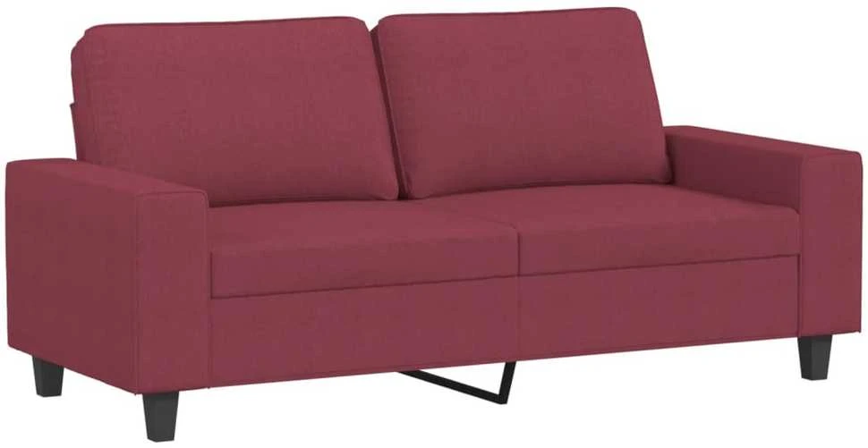 Dvivietė sofa, raudonojo vyno spalvos, 140cm, audinys