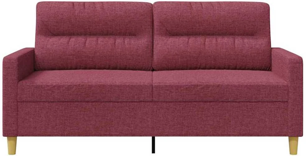 Dvivietė sofa, raudonojo vyno spalvos, 140cm, audinys