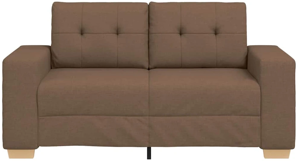 Dvivietė sofa, ruda, 160x77x82 cm, audinys