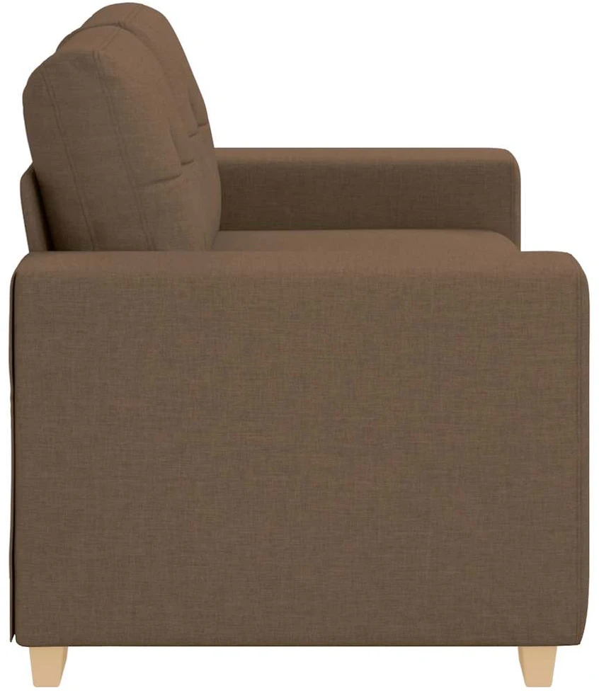 Dvivietė sofa, ruda, 160x77x82 cm, audinys