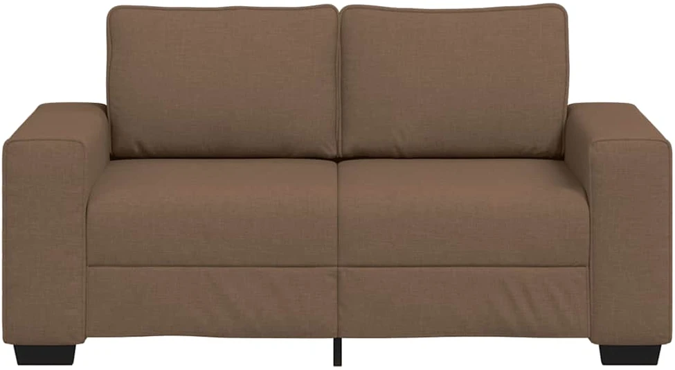 Dvivietė sofa, ruda, 160x77x82 cm, audinys