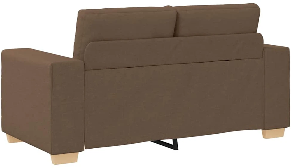Dvivietė sofa, ruda, 160x77x82 cm, audinys