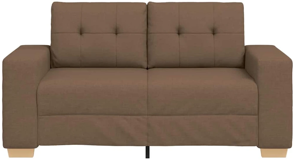 Dvivietė sofa, ruda, 160x77x82 cm, audinys