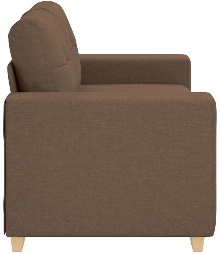 Dvivietė sofa, ruda, 160x77x82 cm, audinys