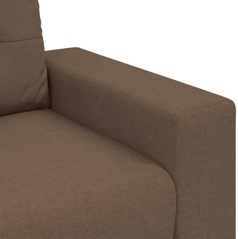 Dvivietė sofa, ruda, 160x77x82 cm, audinys