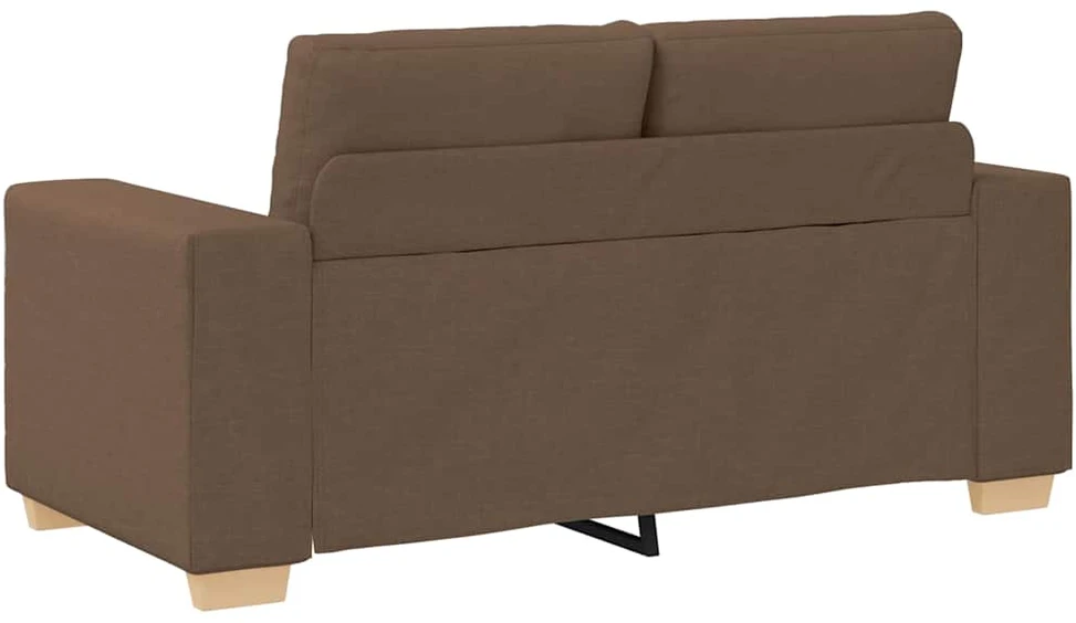 Dvivietė sofa, ruda, 160x77x82 cm, audinys