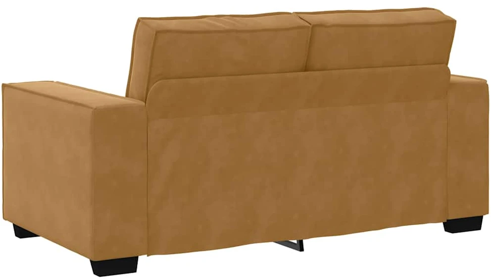 Dvivietė sofa, ruda, 160x78x84 cm, aksominė