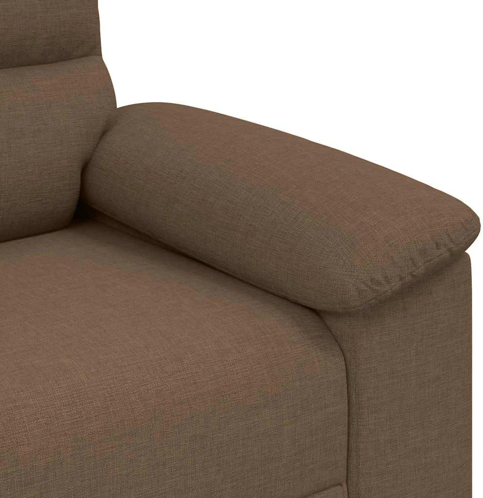 Dvivietė sofa, ruda, 160x81x84 cm, audinys