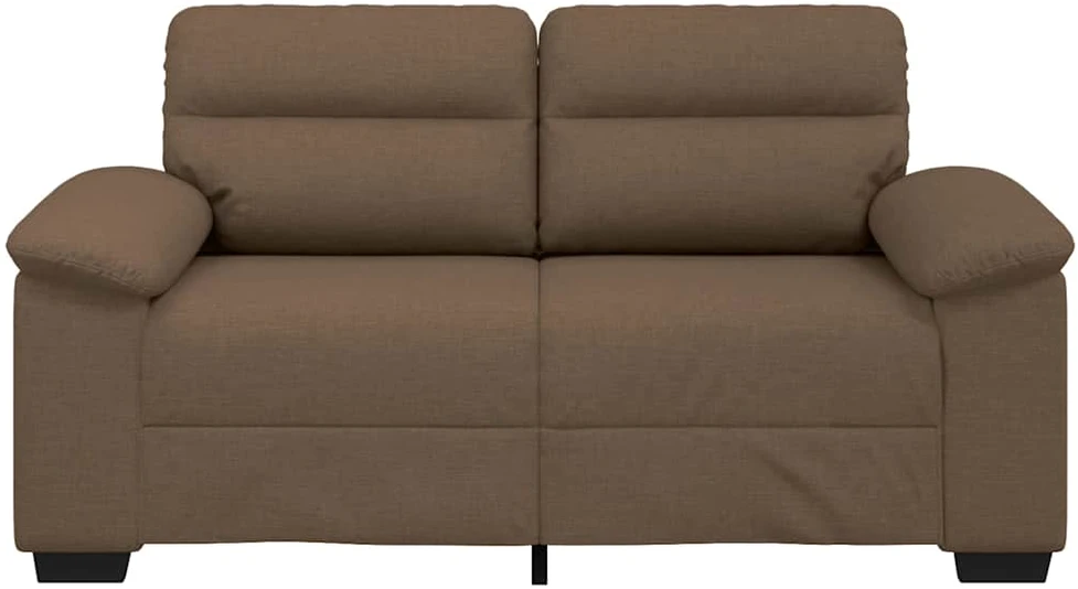 Dvivietė sofa, ruda, 160x81x84 cm, audinys