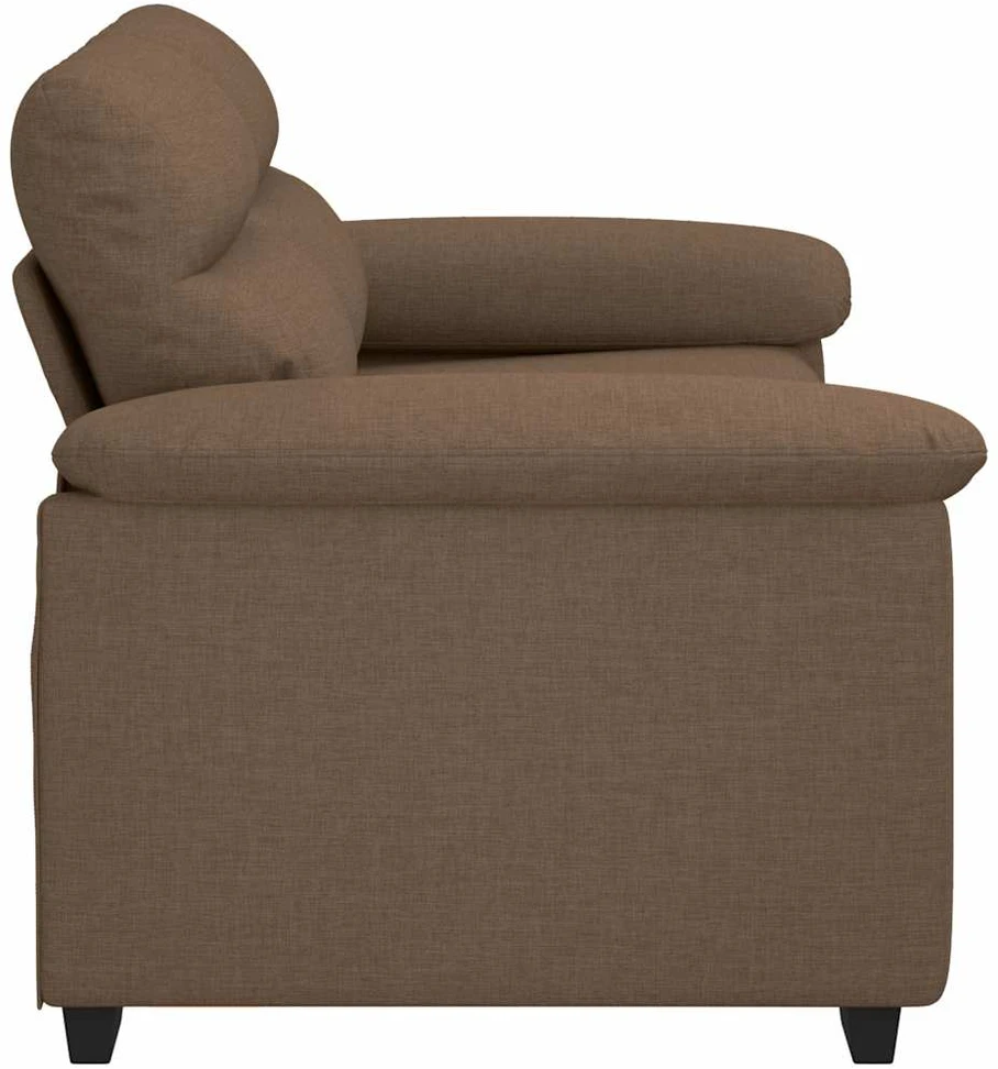 Dvivietė sofa, ruda, 160x81x84 cm, audinys