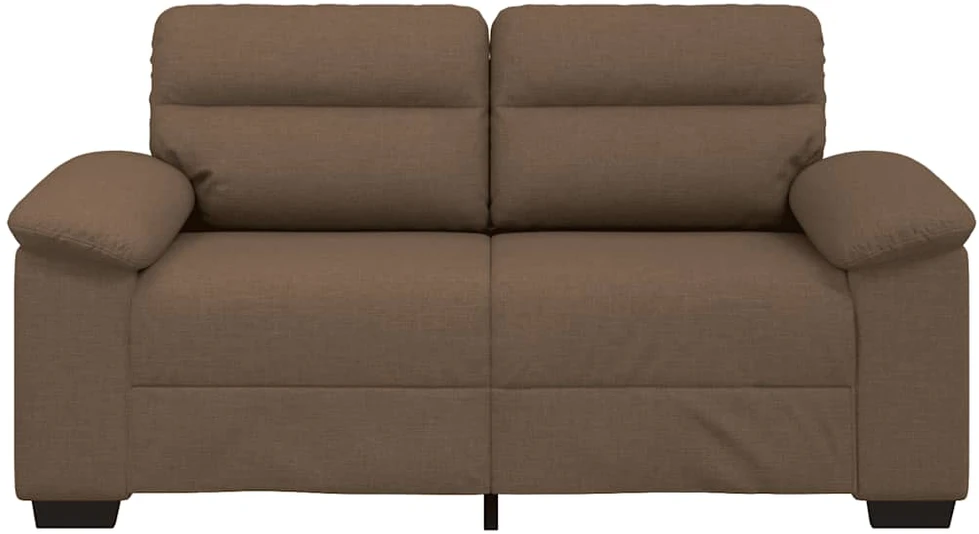 Dvivietė sofa, ruda, 160x81x84 cm, audinys