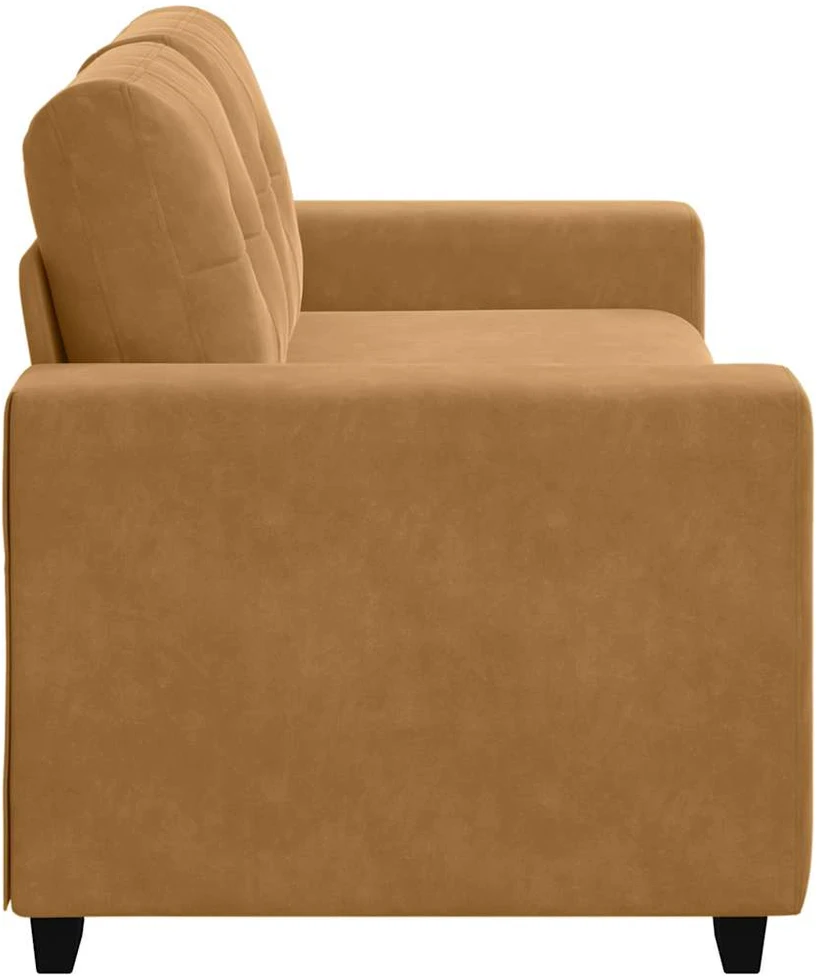 Dvivietė sofa, ruda, 180x77x82 cm, aksominė