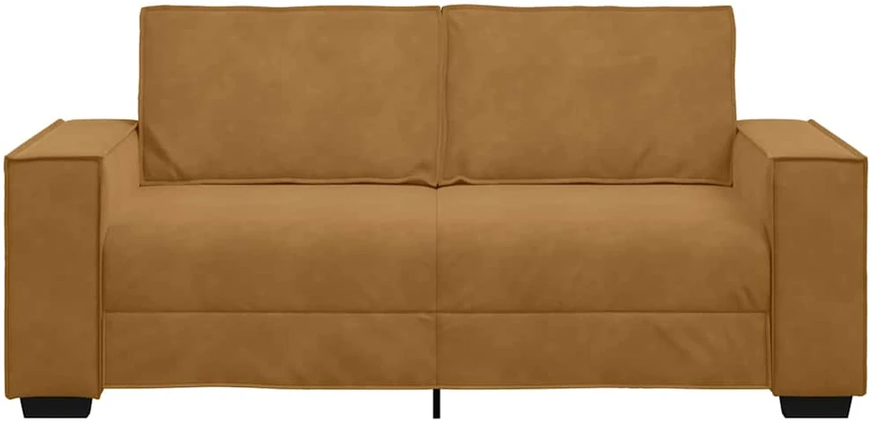 Dvivietė sofa, ruda, 180x78x84 cm, aksominė