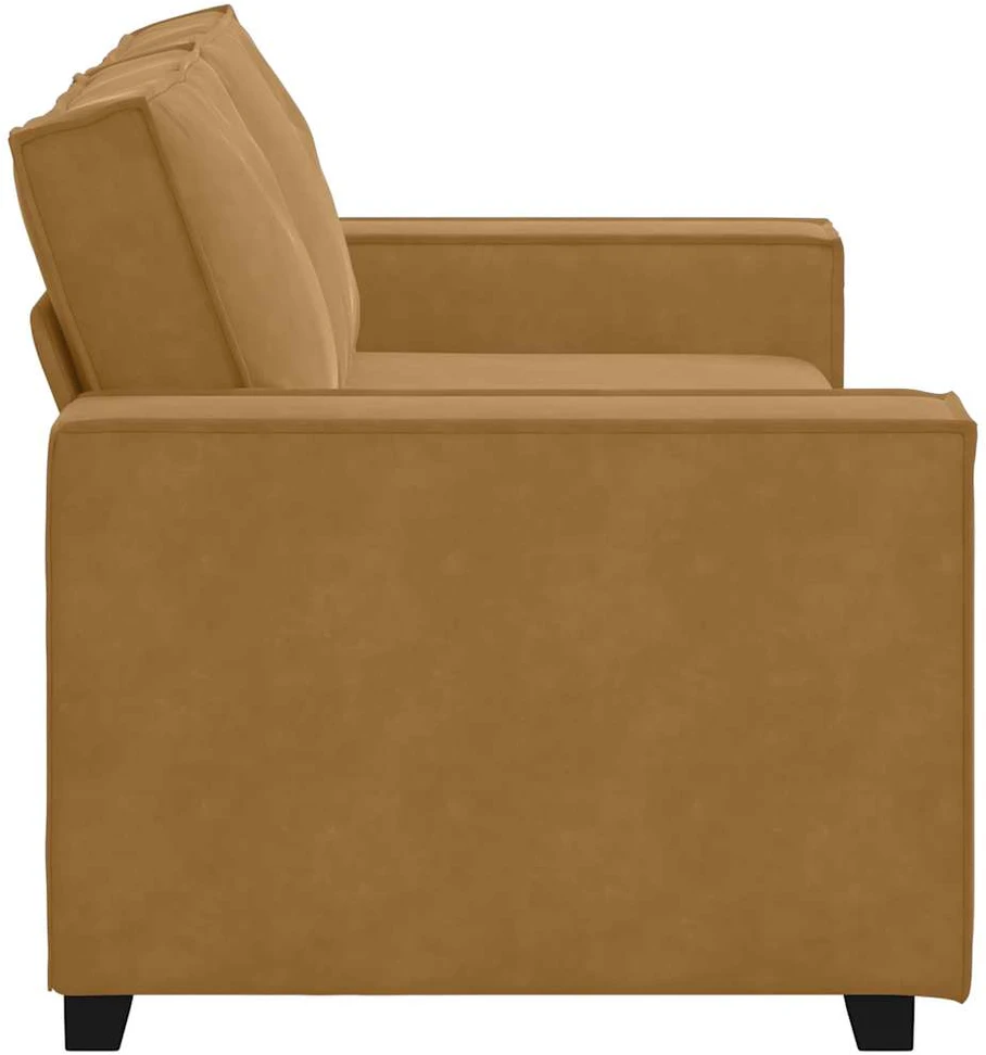 Dvivietė sofa, ruda, 180x78x84 cm, aksominė
