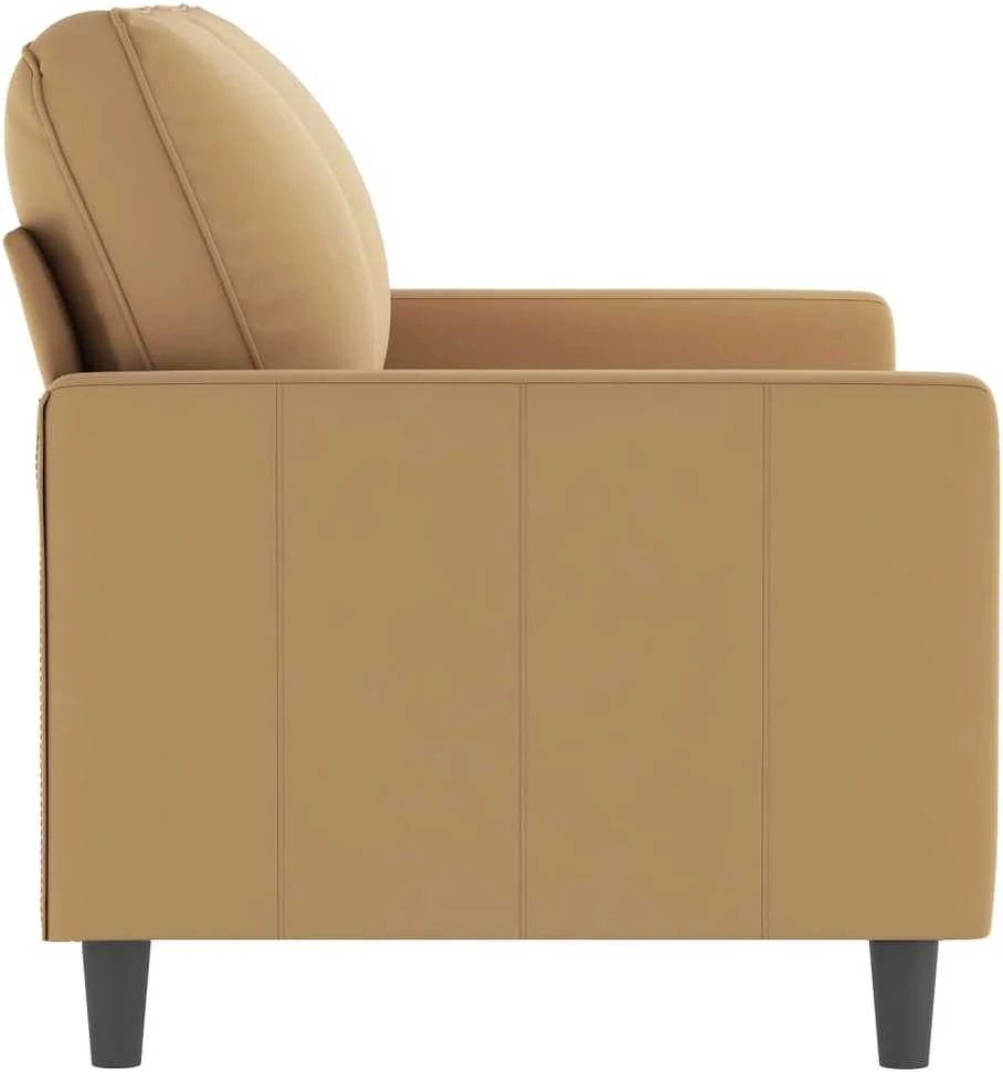 Dvivietė sofa, rudos spalvos, 120cm, aksomas