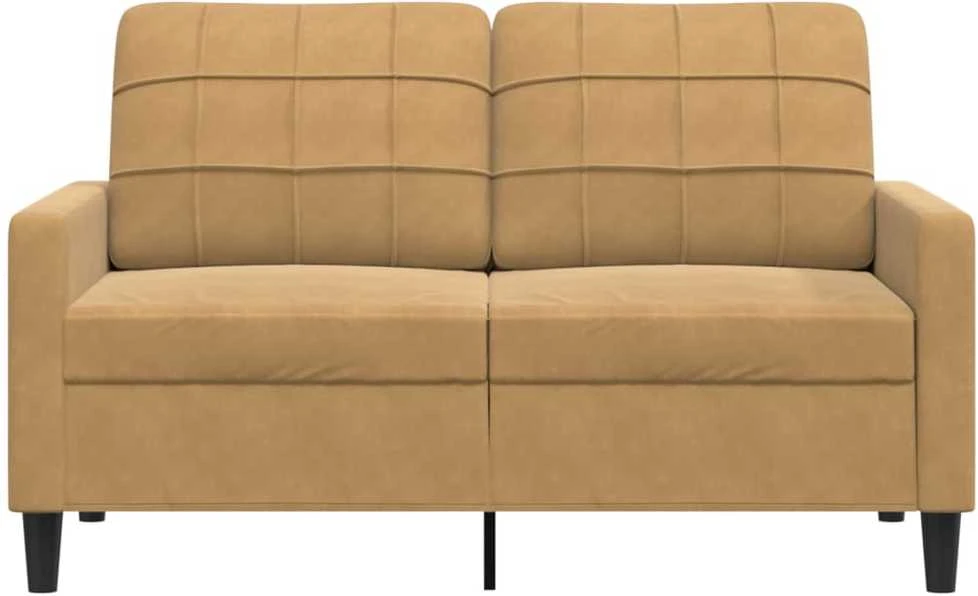 Dvivietė sofa, rudos spalvos, 120cm, aksomas