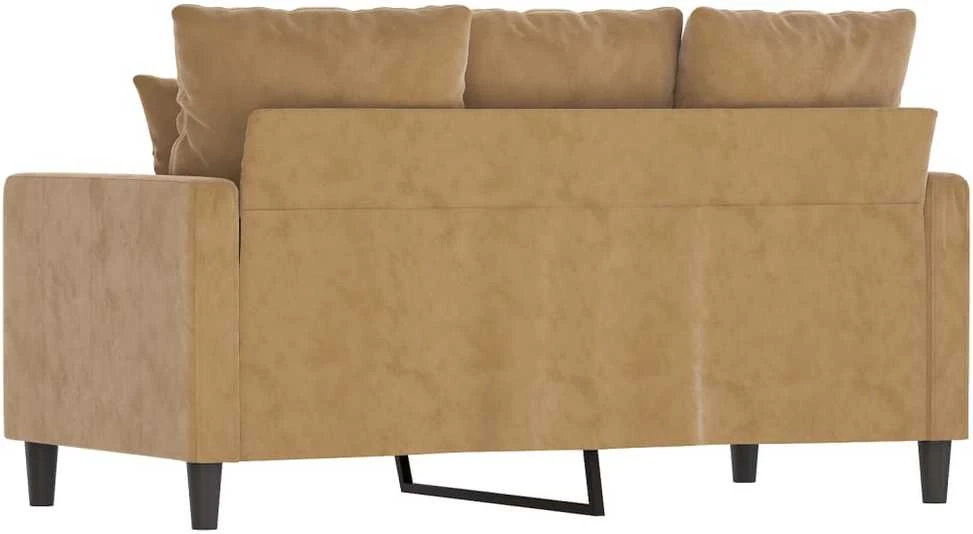 Dvivietė sofa, rudos spalvos, 120cm, aksomas