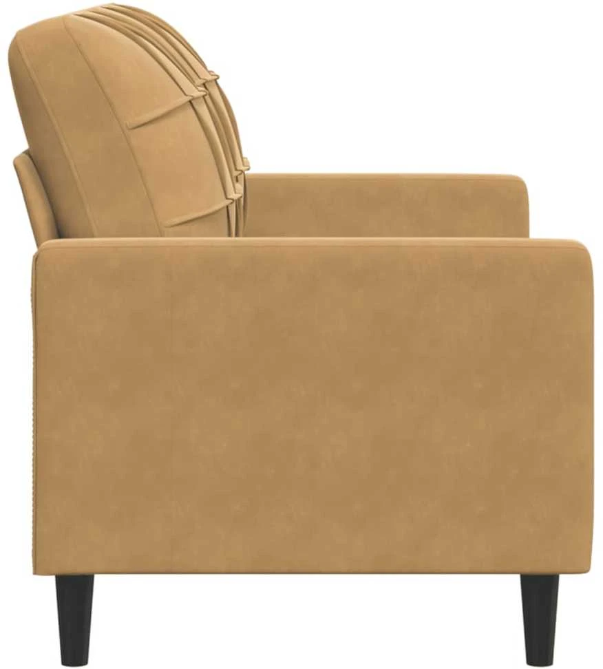 Dvivietė sofa, rudos spalvos, 120cm, aksomas