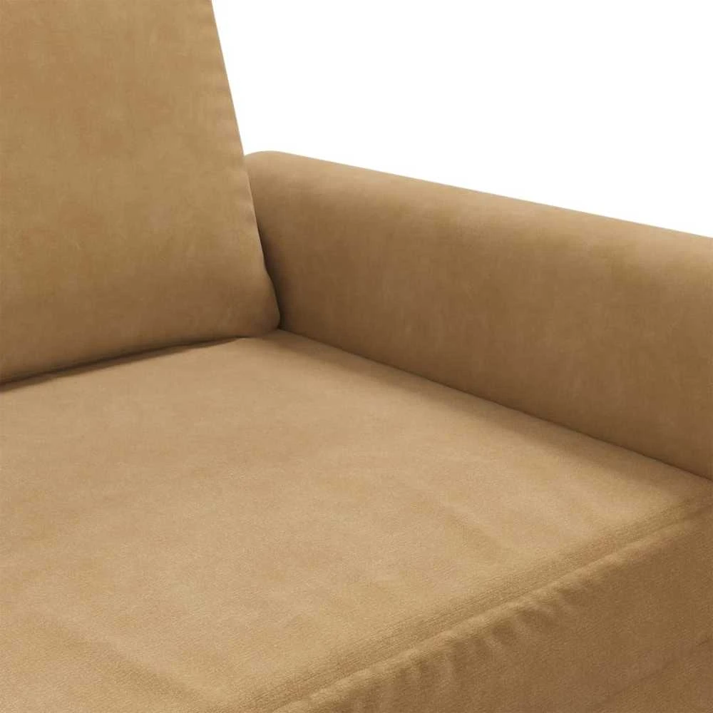 Dvivietė sofa, rudos spalvos, 120cm, aksomas