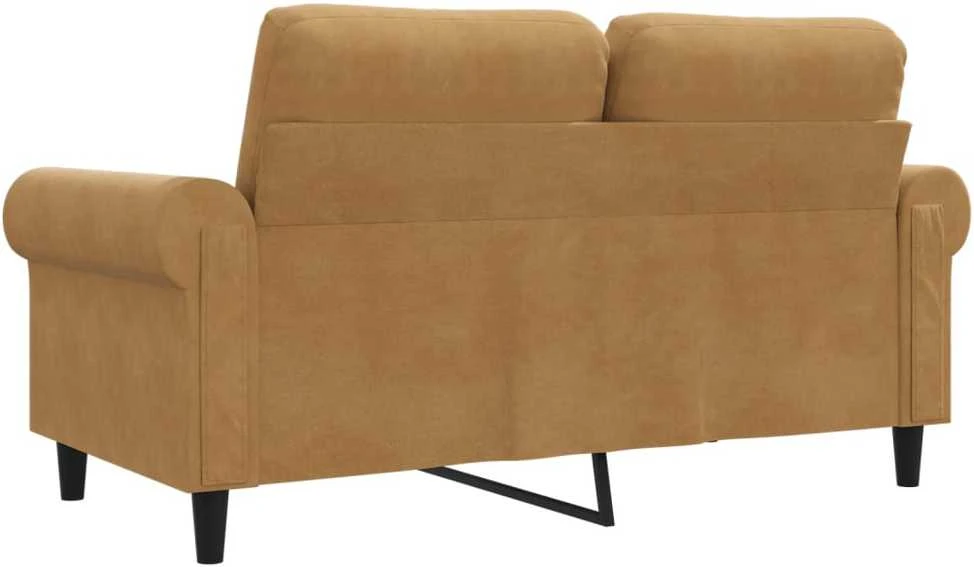 Dvivietė sofa, rudos spalvos, 120cm, aksomas