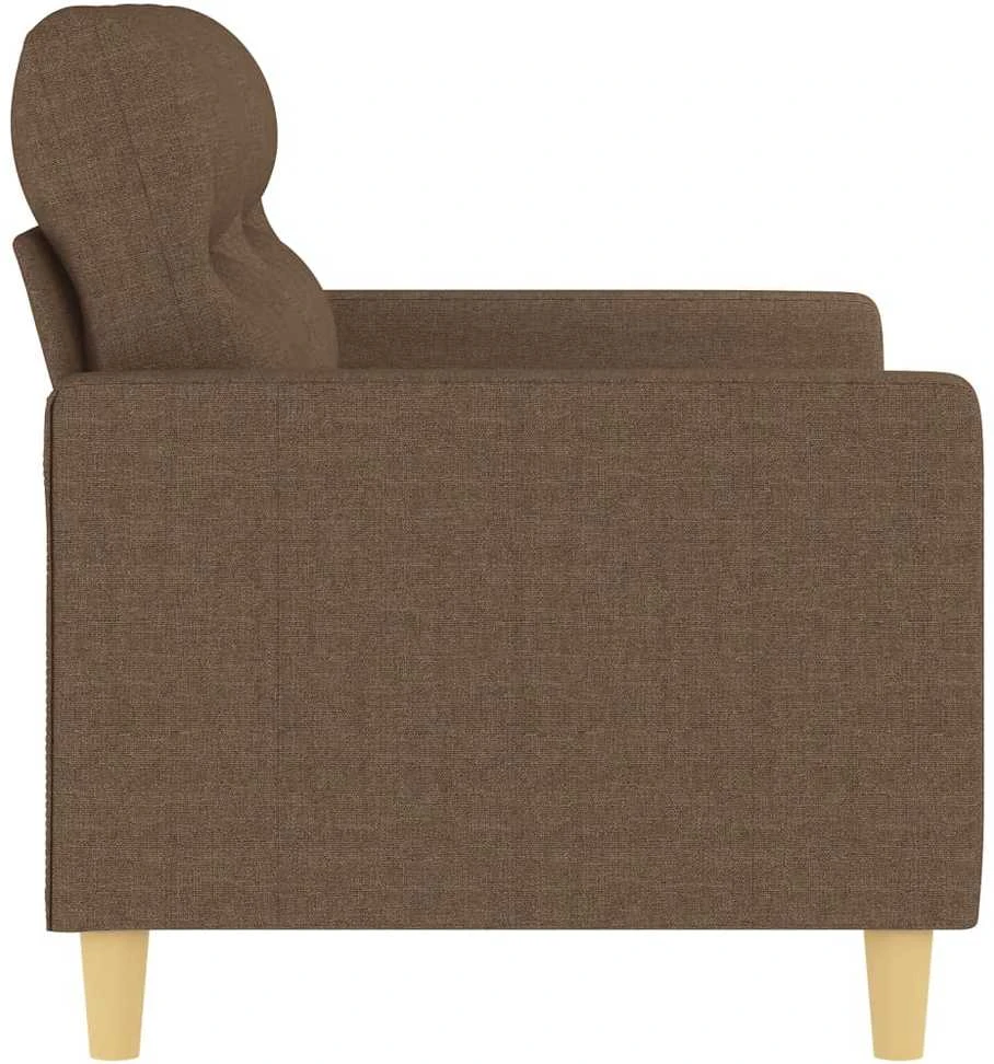 Dvivietė sofa, rudos spalvos, 120cm, audinys