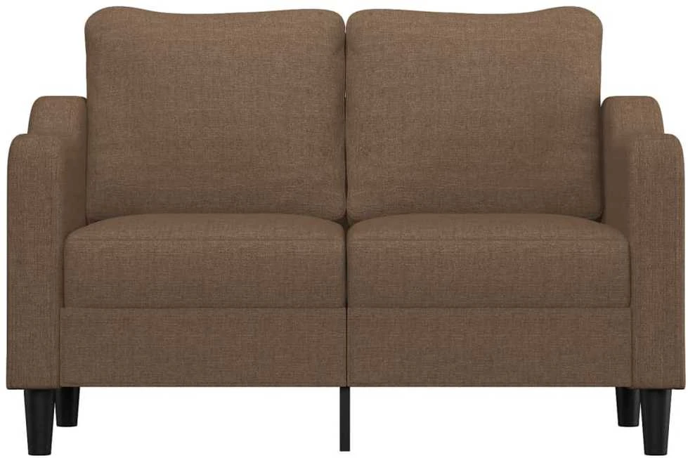 Dvivietė sofa, rudos spalvos, 120cm, audinys