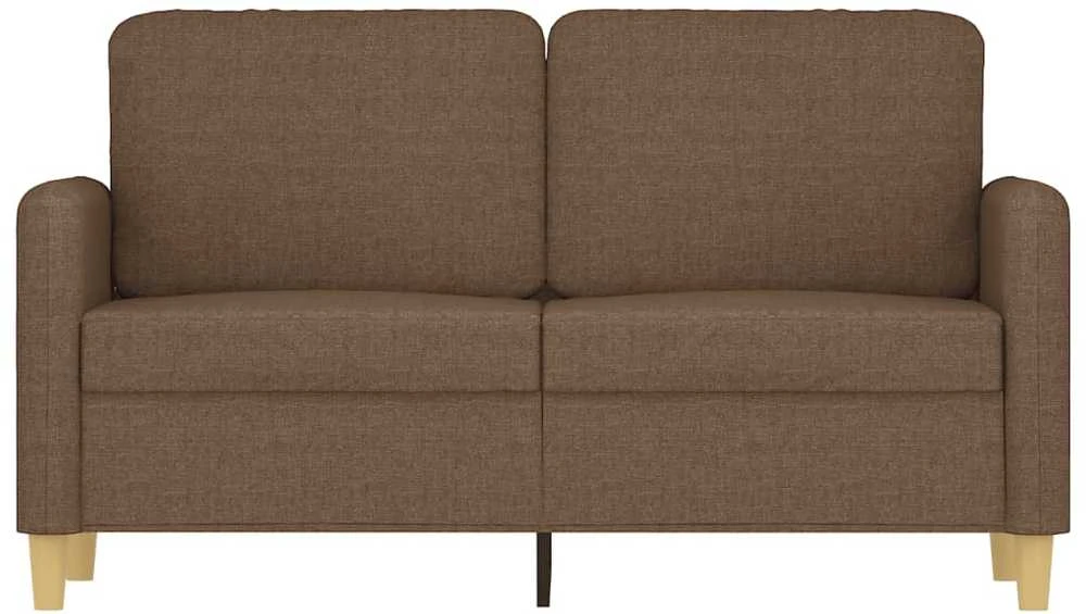 Dvivietė sofa, rudos spalvos, 120cm, audinys