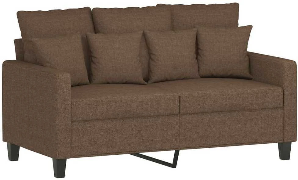 Dvivietė sofa, rudos spalvos, 120cm, audinys
