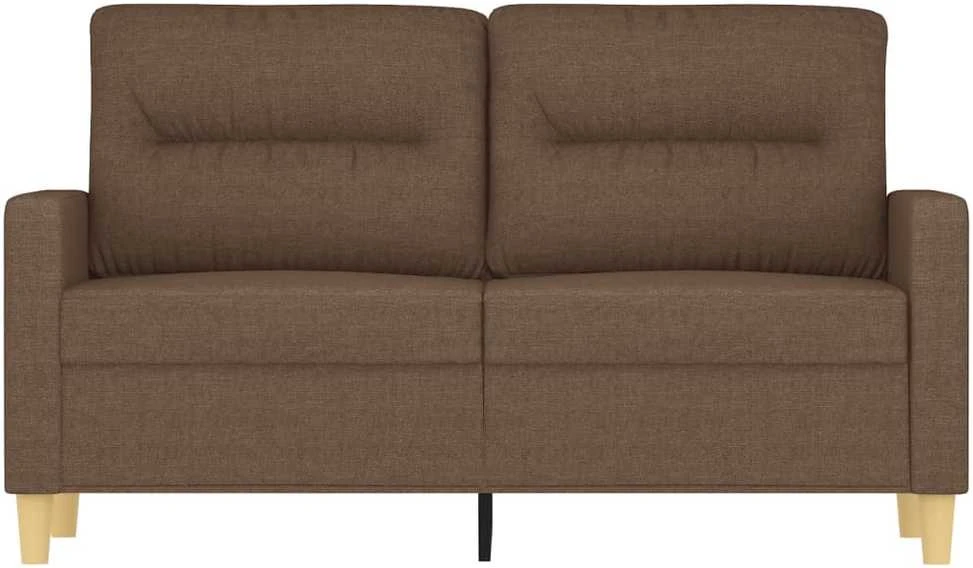 Dvivietė sofa, rudos spalvos, 120cm, audinys