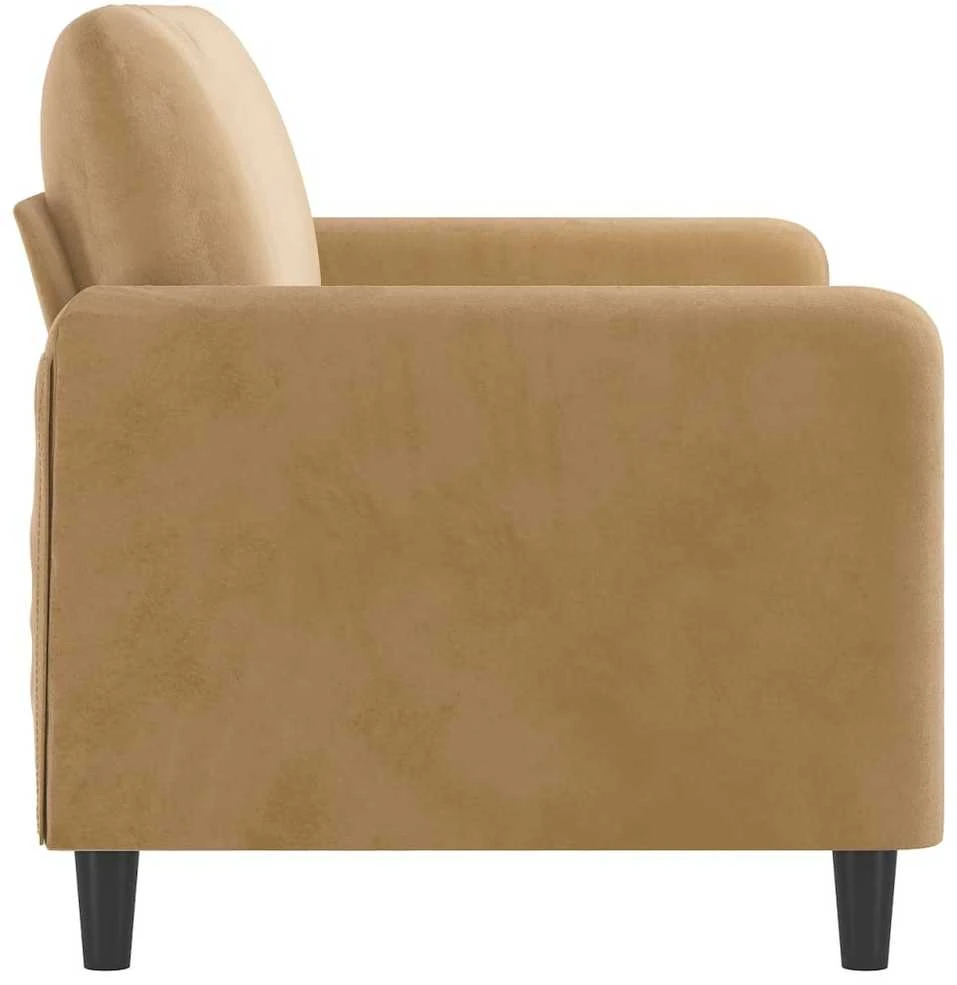 Dvivietė sofa, rudos spalvos, 140cm, aksomas