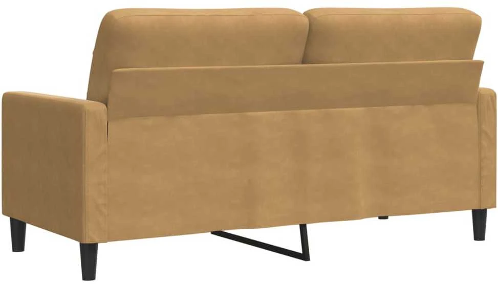 Dvivietė sofa, rudos spalvos, 140cm, aksomas
