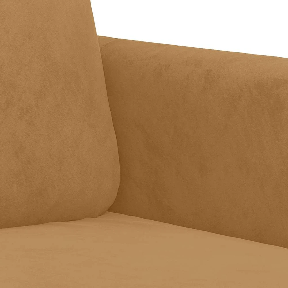Dvivietė sofa, rudos spalvos, 140cm, aksomas