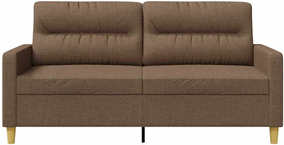 Dvivietė sofa, rudos spalvos, 140cm, audinys