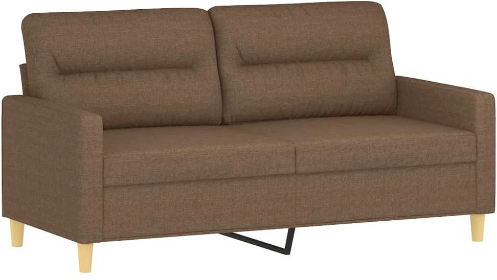 Dvivietė sofa, rudos spalvos, 140cm, audinys