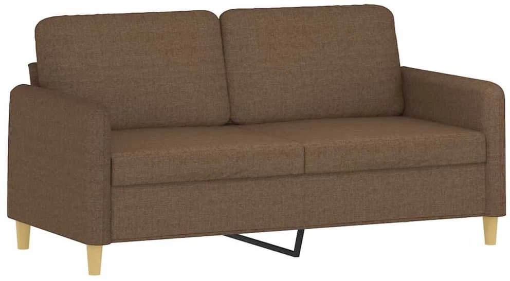 Dvivietė sofa, rudos spalvos, 140cm, audinys